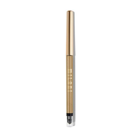 Milani Stay Put Eyeliner - after Dark (0.01 Ounce) Cruelty-Free Self-Sharpening Eye Pencil with Built-In Smudger - Line & Define Eyes with High Pigment Shades for Long-Lasting Wear