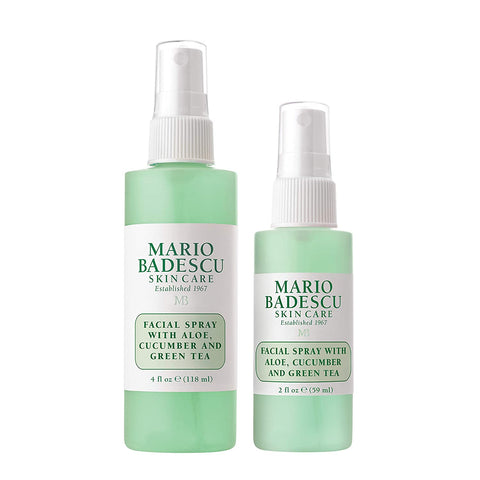 Mario Badescu Facial Spray with Aloe, Cucumber and Green Tea for All Skin Types, Face Mist That Hydrates & Invigorates