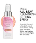 Physicians Formula Rosé All Stay Illuminating Setting Spray for Makeup, Oil-Free, Alcohol-Free, Antioxidants | Dermatologist Tested, Clinicially Tested