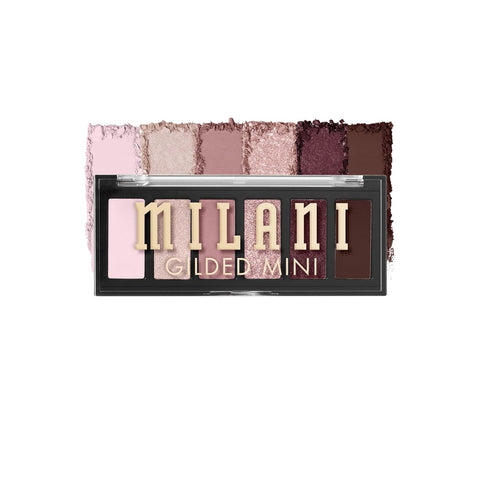 Milani Gilded Mini Eyeshadow Palette with 6 Matte & Shimmer Hues - the Wine Down