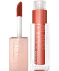 Maybelline Lifter Gloss, Hydrating Lip Gloss with Hyaluronic Acid, Ice, Pink Neutral, 0.18 Ounce