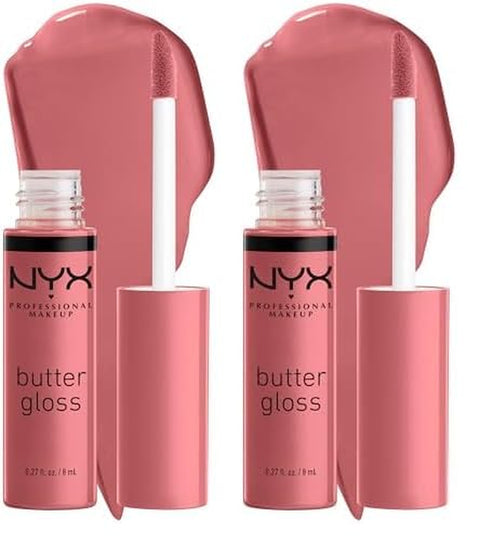 NYX PROFESSIONAL MAKEUP Butter Gloss, Non-Sticky Lip Gloss - Madeleine (Mid-Tone Nude)