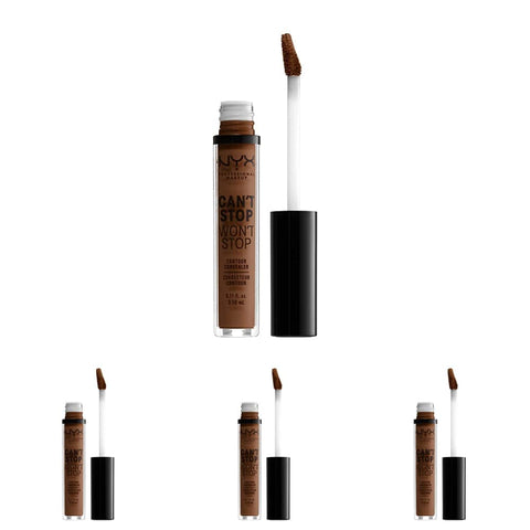 NYX PROFESSIONAL MAKEUP Can'T Stop Won'T Stop Contour Concealer, 24H Full Coverage Matte Finish - Natural