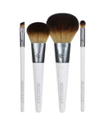 Ecotools On-The-Go Makeup Brush Kit, Travel-Friendly Brush Set, Mini-Size Makeup Tools for Powders, Blush, Bronzer, & Eyeshadows, Eco-Friendly, Synthetic Bristles, Cruelty-Free & Vegan, 5 Piece Set