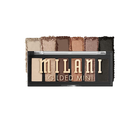 Milani Gilded Mini Eyeshadow Palette with 6 Matte & Shimmer Hues - the Wine Down