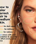 Camo Color Corrector, Hydrating & Long-Lasting Color Corrector for Camouflaging Discoloration, Dullness & Redness, Vegan & Cruelty-Free, Orange