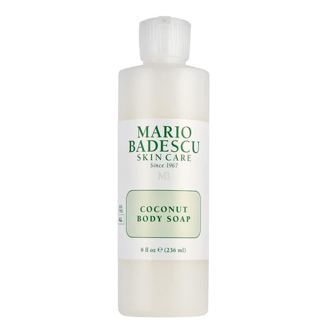 Mario Badescu Coconut Body Soap for All Skin Types | Nutrient Packed Body Wash That Cleanses Skin | Formulated with Coconut Fruit Extract & Jojoba Oil | 8 FL OZ