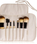 SHANY Bamboo Makeup Brush Set - Vegan Professional Makeup Brushes with Premium Synthetic Hair & Cotton Pouch for Easy Brush Storage - 7Pc