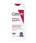 Cerave Soothing Body Wash for Dry Skin | Shower Oil for Sensitive, Dry, Itchy, and Eczema-Prone Skin | Fragrance Free & Paraben Free & Sulfate Free | 10 Oz