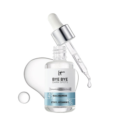 IT Cosmetics Bye Bye Dark Spots 4% Niacinamide Serum - Visibly Reduces Dark Spots & Improves Skin Clarity in 8 Weeks - with 1% Ethyl Vitamin C - for All Skin Types - 1 Fl Oz