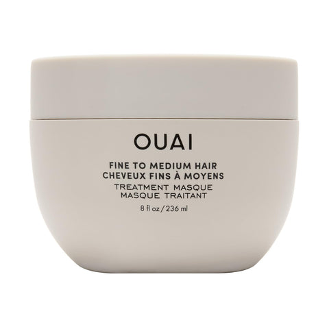 OUAI Fine to Medium Hair Treatment Masque - Hair Mask for Hair Repair, Hydration and Shine - with Shea Butter, Keratin and Panthenol - Paraben, Phthalate and Sulfate Free Hair Care (8 Fl Oz)