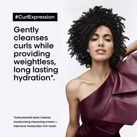 Curl Expression Moisturizing Shampoo | Hydrates & Detangles | for Curly & Coily Hair Types | Sulfate & Paraben Free | 16.907 Fl. Oz.