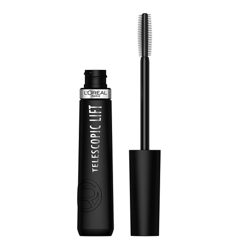 Telescopic Lift Mascara, Lengthening and Volumizing Eye Makeup, Lash Lift with up to 36HR Wear, Washable, Blackest Black, 0.33 Fl Oz