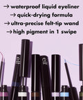 H2O Proof Inkwell Eyeliner Pen, High-Pigment, Waterproof Liquid Eyeliner, Delivers a Matte Finish, Vegan & Cruelty-Free, Caffeinated