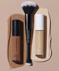 Complexion Duo Brush, Makeup Brush for Applying Foundation & Concealer, Creates an Airbrushed Finish, Made with Vegan, Cruelty-Free Bristles