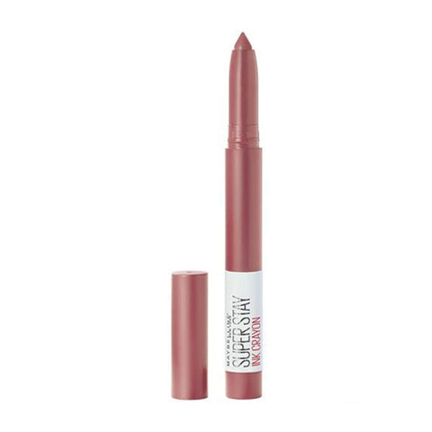 Maybelline Super Stay Ink Crayon Lipstick Makeup, Precision Tip Matte Lip Crayon with Built-In Sharpener, Longwear up to 8Hrs, Achieve It All, Brown Nude, 1 Count