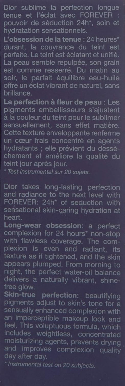 Dior Forever by Christian Dior Skin Glow 24H Skin Caring Foundation 4, 5N Neutral/Glow Spf 35, 1.0 Ounce