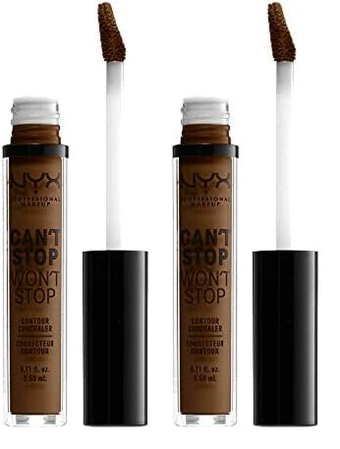 NYX PROFESSIONAL MAKEUP Can'T Stop Won'T Stop Contour Concealer, 24H Full Coverage Matte Finish - Natural