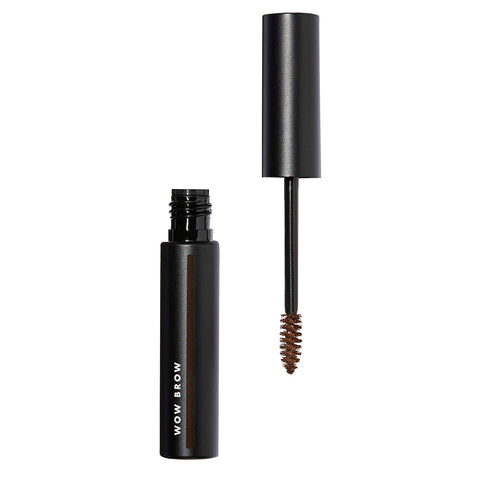 Wow Brow Gel, Volumizing, Buildable, Wax-Gel Hybrid, Creates Full, Voluminous-Looking Brows, Locks Brow Hairs in Place, Neutral Brown, Fiber-Infused, 0.12 Oz