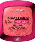 Infallible up to 24H Fresh Wear Soft Matte Blush, Blendable, Long-Lasting and Waterproof Cheek Make Up, Confident Pink 10, 0.31 Oz