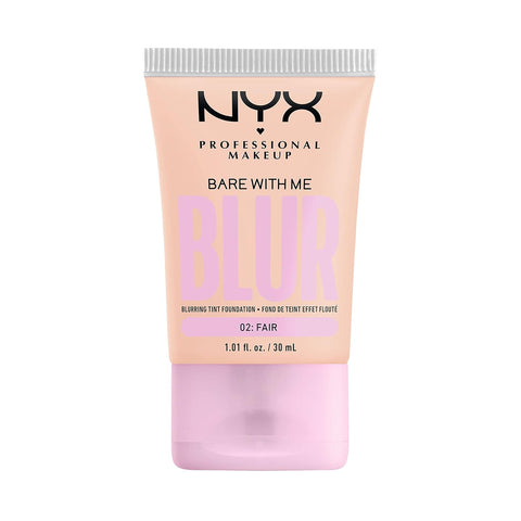 NYX PROFESSIONAL MAKEUP Bare with Me Blur Skin Tint Foundation Make up with Matcha, Glycerin & Niacinamide - Light Neutral