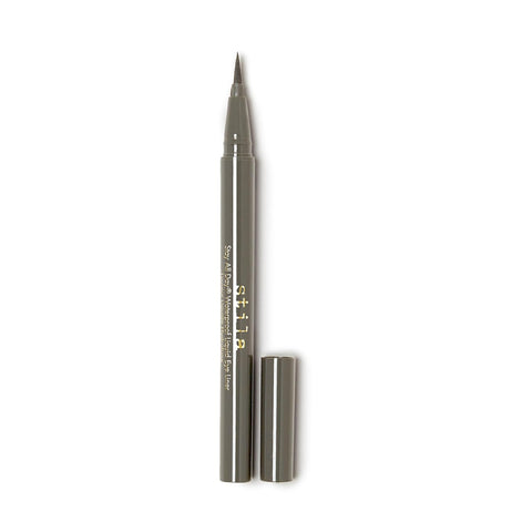 Stila Waterproof Liquid Eye Liner, Stay All Day Makeup with Fine Brush Tip Lasting Satin Finish, Smudge-Proof & Transfer-Resistant