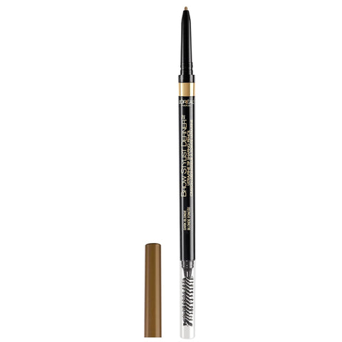 Makeup Brow Stylist Definer Waterproof Eyebrow Pencil, Ultra-Fine Mechanical Pencil, Draws Tiny Brow Hairs and Fills in Sparse Areas and Gaps, Dark Brunette, 0.003 Ounce (Pack of 1)