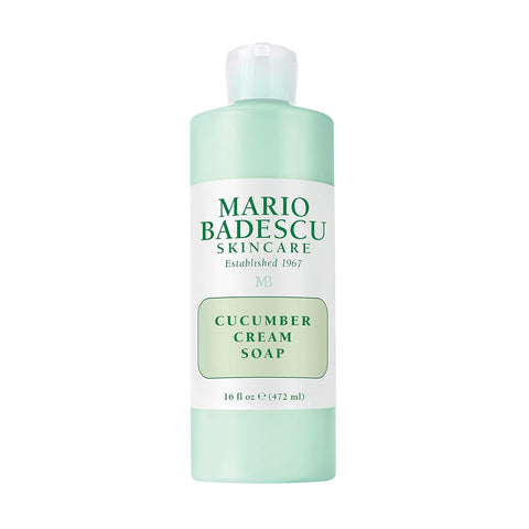 Mario Badescu Cucumber Cream Soap - Gentle, Creamy Facial Cleanser Infused with Vitamins and Minerals - Removes Light Makeup, Oil and Impurities - Face Wash Ideal for Combination or Dry Skin