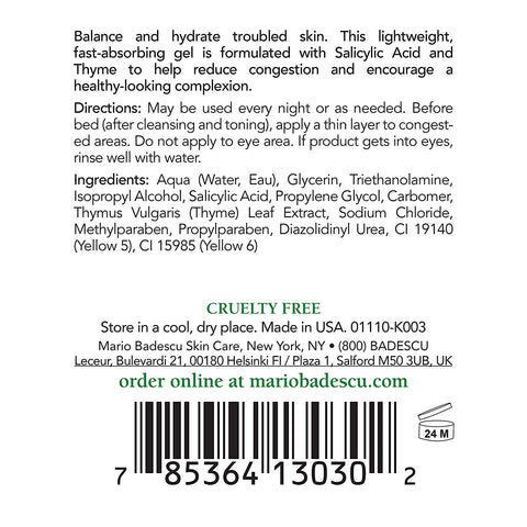 Mario Badescu anti Acne Serum for Combination & Oily Skin | Clarifying Gel-Serum That Tackles Clogged Pores | Formulated with Salicylic Acid and Glycerin | 1 FL OZ