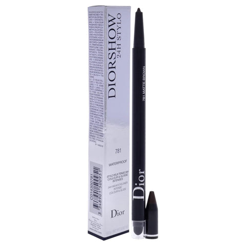 Christian Dior Diorshow 24H Stylo Waterproof Eyeliner - 781 Matte Brown Eyeliner Women 0.007 Oz