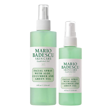 Mario Badescu Facial Spray with Aloe, Cucumber and Green Tea for All Skin Types, Face Mist That Hydrates & Invigorates