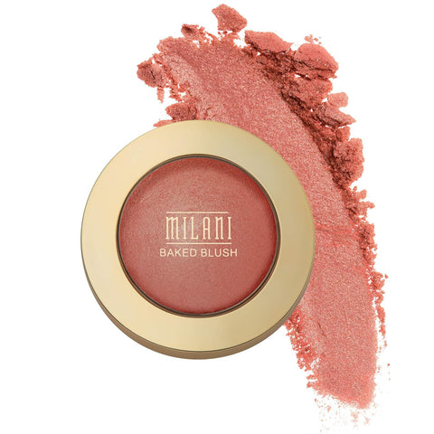 Milani Baked Blush - Corallina (0.12 Ounce) Cruelty-Free Powder Blush - Shape, Contour & Highlight Face for a Shimmery or Matte Finish