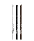 NYX PROFESSIONAL MAKEUP Epic Wear Liner Stick, Long-Lasting Eyeliner Pencil - Pack of 3 (Pure White, Pitch Black, Deepest Brown)