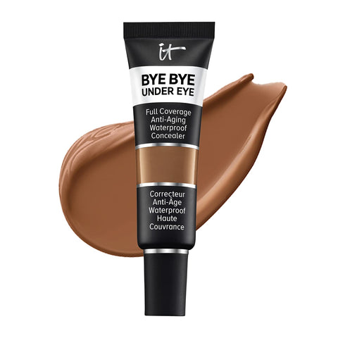 IT Cosmetics Bye Bye under Eye Full Coverage Concealer - for Dark Circles, Fine Lines, Redness & Discoloration - Waterproof - Anti-Aging - Natural Finish – 0.4 Fl Oz