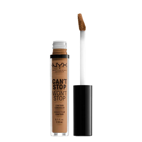 NYX PROFESSIONAL MAKEUP Can'T Stop Won'T Stop Contour Concealer, 24H Full Coverage Matte Finish - Natural