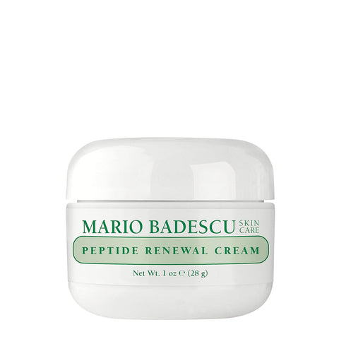 Mario Badescu Peptide Renewal Cream for Combination, Dry and Sensitive Skin | Anti-Aging Face Cream Formulated with Palmitoyl Tripeptide-1 & Sodium Hyaluronate | 1 Ounce