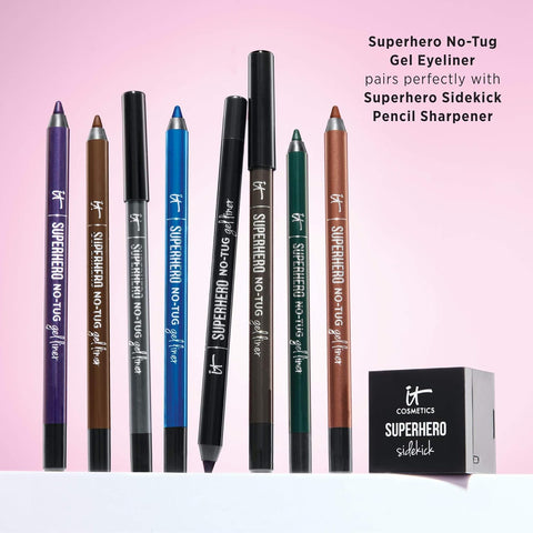 IT Cosmetics Superhero No-Tug Gel Eyeliner - Waterproof, Blendable Formula - All Day Wear - Sharpenable Eye Pencil - 0.042 Oz