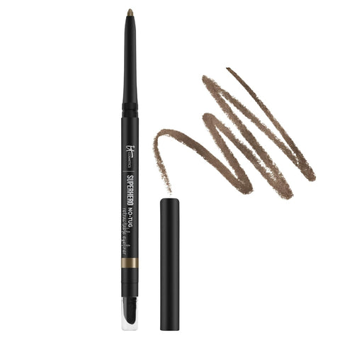 IT Cosmetics Superhero No-Tug Retractable Eyeliner - All-Day Wear, Waterproof Formula Won’T Smudge - with Avocado Oil, Chamomile Extract, Vitamin E & Carnauba Wax - 0.008 Oz