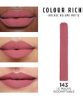 Colour Riche Intense Volume Matte Lipstick, Lip Color Infused with Hyaluronic Acid for up to 16Hr All Day Comfort, Le Mauve Indomptable, 0.06 Oz