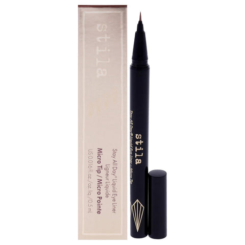 Stila Waterproof Liquid Eye Liner, Stay All Day Makeup with Fine Brush Tip Lasting Satin Finish, Smudge-Proof & Transfer-Resistant