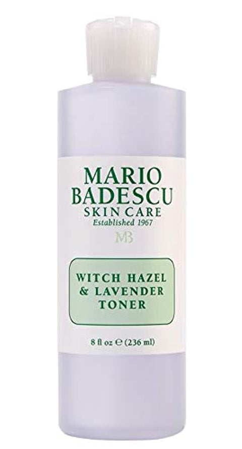 Mario Badescu Alcohol Free Witch Hazel Facial Toner for Aging Skin, Infused with Lavender/Rose Water and Aloe Vera, Face Toner for Combination or Dry Skin, 8 Fl Oz