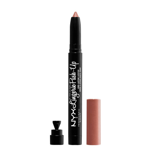 NYX PROFESSIONAL MAKEUP Lip Lingerie Push-Up Long Lasting Plumping Lipstick - Exotic (Warm Mahogany Red)