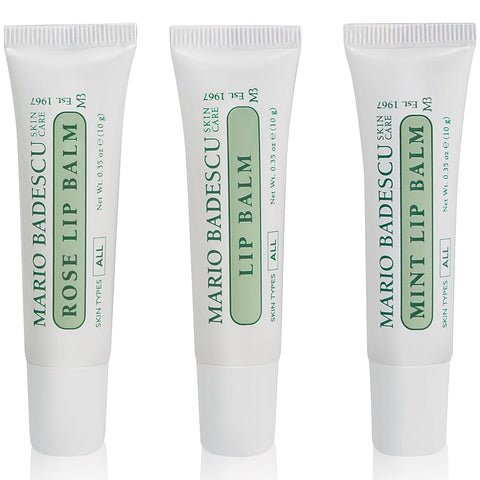 Mario Badescu Moisturizing Lip Balm for Dry Cracked Lips, Infused with Coconut Oil and Shea Butter, Ultra-Nourishing Lip Care Moisturizer for Soft, Smooth and Supple Lips