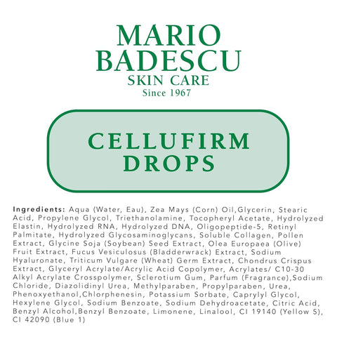 Mario Badescu Cellufirm Drops for Combination, Dry and Sensitive Skin, Anti-Aging Serum with Collagen & Elastin, Softens the Look of Fine Lines & Wrinkles, 1 Fl Oz