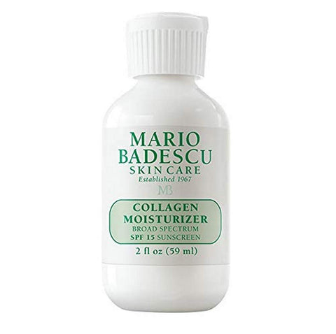 Mario Badescu Aloe, Hyaluronic and Collagen Face Moisturizer for Women and Men with Broad Spectrum SPF 15 Sunscreen, Daytime Moisturizer Face Cream, 2 Fl Oz