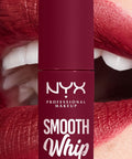 NYX PROFESSIONAL MAKEUP Smooth Whip Matte Lip Cream, Long Lasting, Moisturizing, Vegan Liquid Lipstick - Chocolate Mousse (Deep Red Brown)