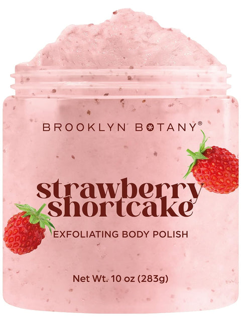 Brooklyn Botany Himalayan Salt Body Scrub - Moisturizing and Exfoliating Body, Face, Hand, Foot Scrub - Fights Stretch Marks, Fine Lines, Wrinkles - Great Gifts for Women & Men - 10 Oz