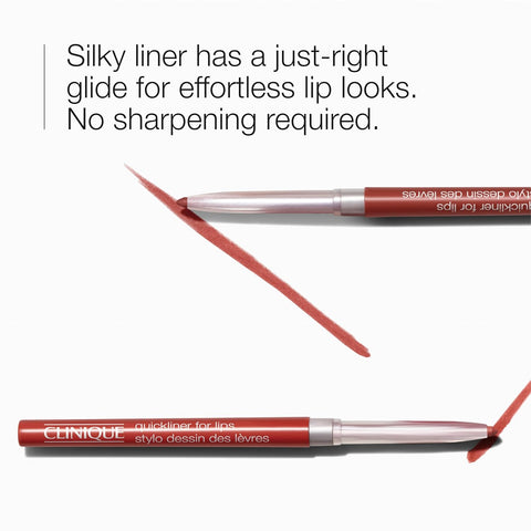 Clinique Long Lasting Quickliner Lip Liner | Non-Drying + No Sharpening, Crushed Berry